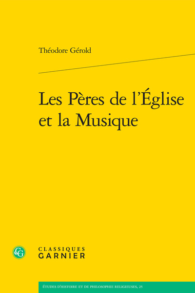Les pères de l'église et la musique