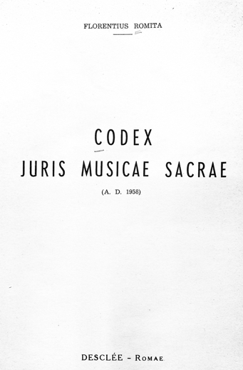 Codex Juris Musicae Sacrae